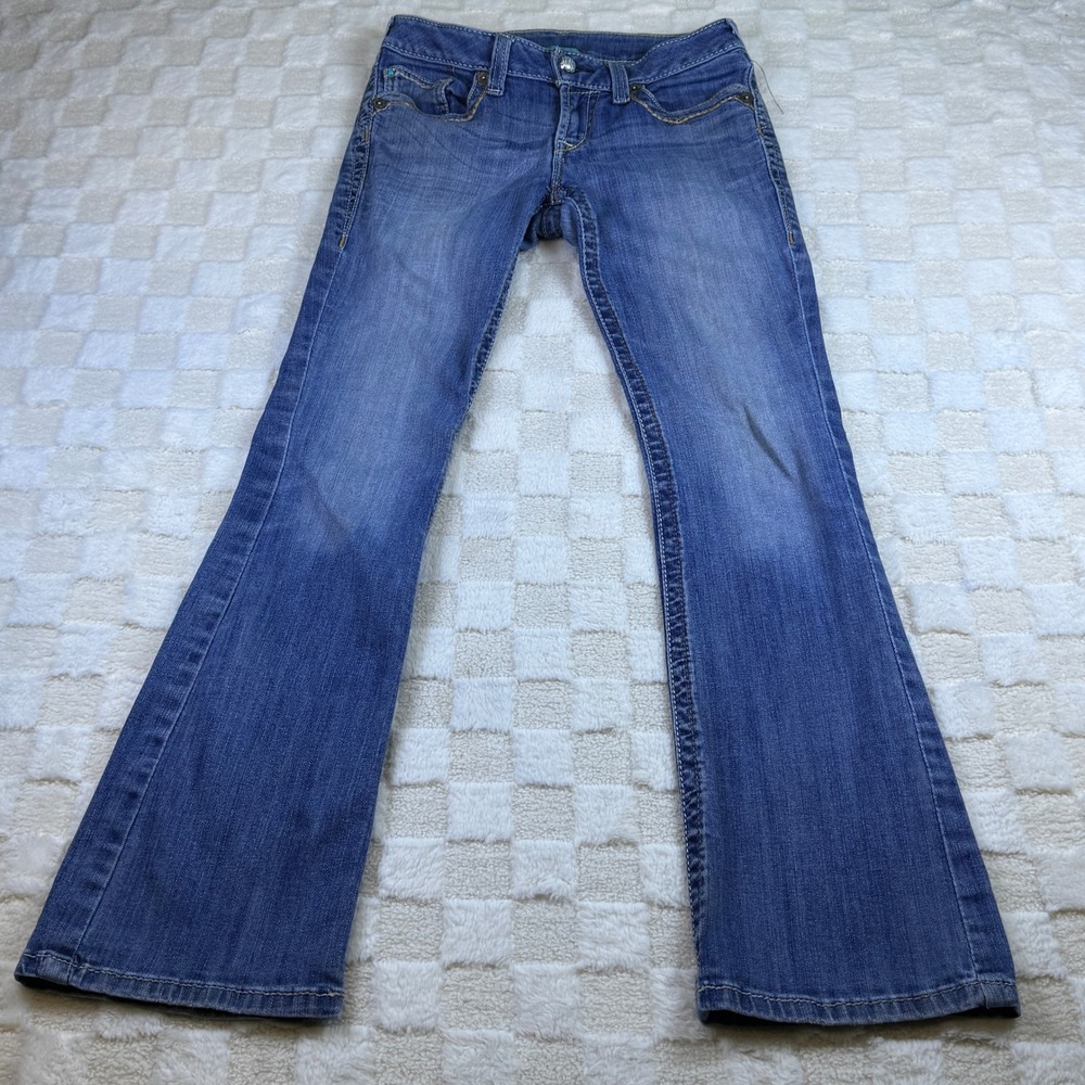 Ariat Womens Medium Wash Bootcut Western Jeans Blue Denim Low Rise Size 28x30